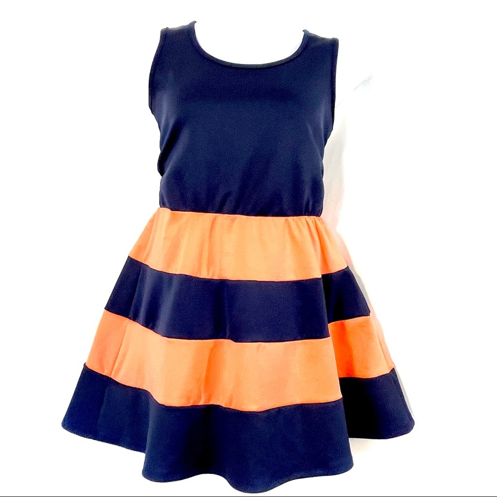 URBAN ROSE knit dress GUC blue/orange size 1X